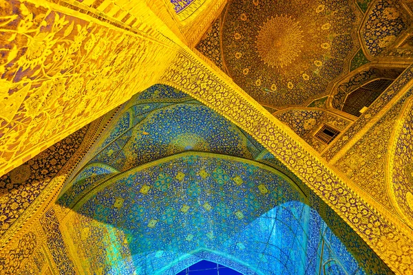 Isfahan Iran Oktober 2017 Den Vackra Tak Och Valv Shah — Stockfoto