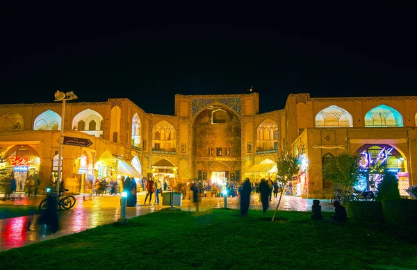 Isfahan Iran Oktober 2017 Qeysarie Gate Main Historic Gates Isfahan — Stockfoto