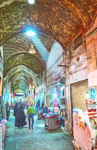 Isfahan Iran Ekim 2017 Yürüyüş Tarihi Soltani Kapalı Çarşı Kasa — Stok fotoğraf