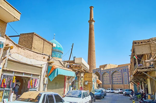 Isfahan Irán Octubre 2017 Calle Mal Estado Grand Qeysarie Soltani — Foto de Stock