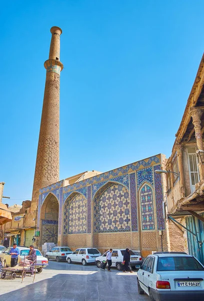 Isfahan Irán Octubre 2017 Fachada Mezquita Medieval Imam Ali Con — Foto de Stock