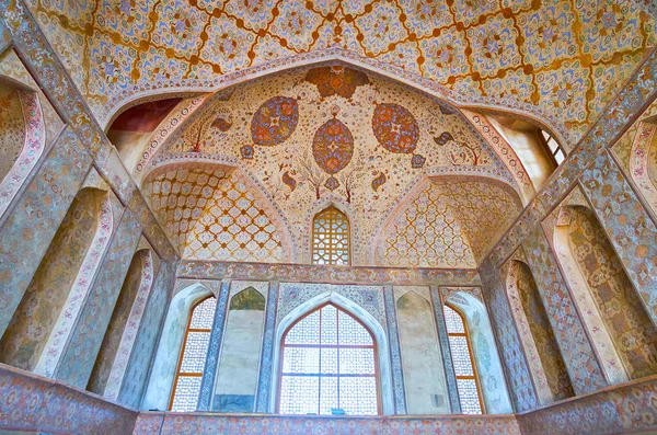 Isfahan Irán Octubre 2017 Interior Sala Recepción Del Palacio Medieval — Foto de Stock