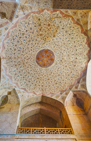 Isfahan Iran Octobre 2017 Dôme Hall Entrée Palais Ali Qapu — Photo