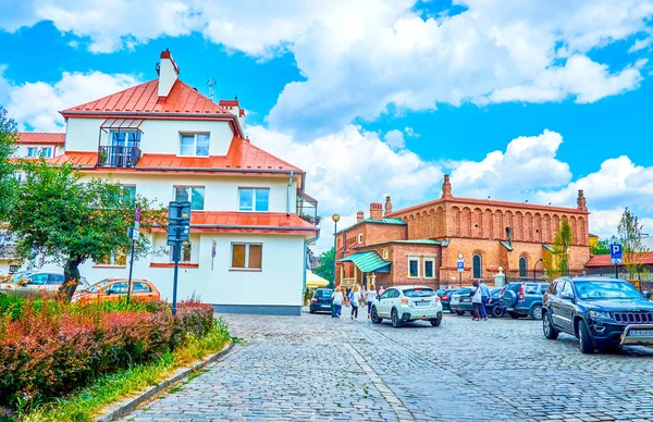 Krakow Poland June 2018 Walk Old Streets Historical Jewish Kazimierz — Stock Photo, Image