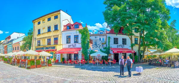 Krakau Polen Juni 2018 Historisches Restaurant Mit Jüdischer Küche Ist — Stockfoto