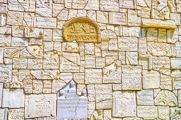 Krakow Pologne Juin 2018 Grand Mur Cimetière Remah Compose Fragments — Photo