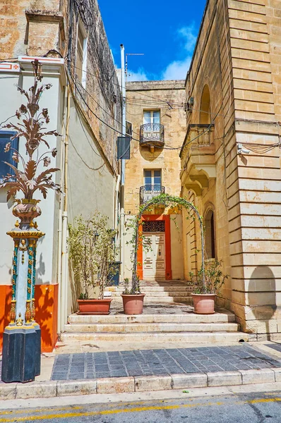 La pequeña calle trasera, Rabat, Malta — Foto de Stock