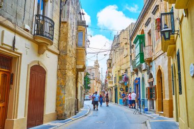 In old town of Rabat, Malta clipart