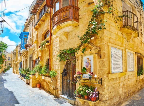 Las acogedoras calles de Rabat, Malta — Foto de Stock