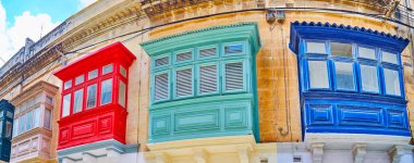 Malta balkon, Rabat, Malta Panoraması