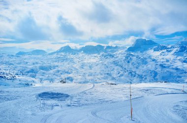 Dachstein Alplerinde kar, Salzkammergut, Avusturya
