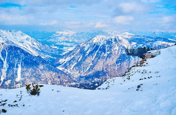 Pět prstů zobrazení platformu, Dachstein-Krippenstein, Salzkamme — Stock fotografie