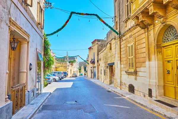 Gamla gatan, Skattungbyn, Malta — Stockfoto