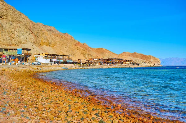 Die Küste des blauen Lochs, Dahab, Sinai, Ägypten — Stockfoto