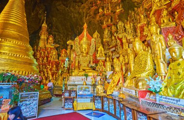 Büyük Pindaya Mağarası, Myanmar 