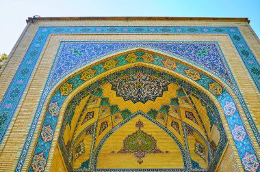 Ayrıntılar tuğla Portal Malek Müzesi, Tahran, Iran