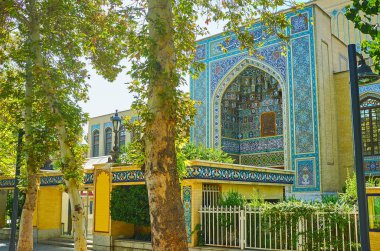 Pers stili mansion Bagh-e Melli Bahçe, Tahran, Iran