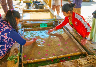 Satır Shan kağıt, Pindaya, Myanmar deseni oluşturma