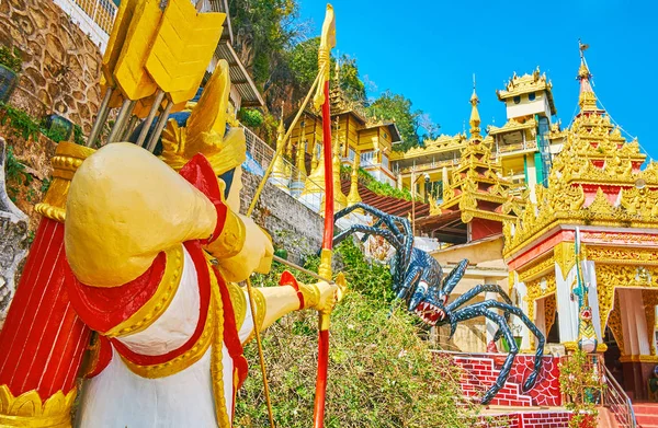 The legendary prince and Pindaya spider, Myanmar — Stock Photo, Image