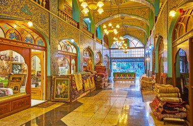 Halı çarşı iç, Tahran, Iran