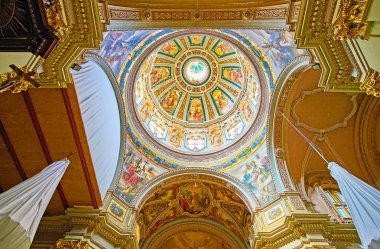 St Publius kilisesinin kubbesi, Floriana, Malta