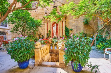 Cassa Rocca Picola Sarayı 'nın Bahçesi, Valletta, Malta