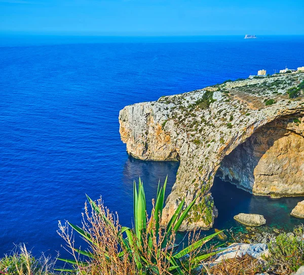 Natur der blauen Grotte, Malta — Stockfoto