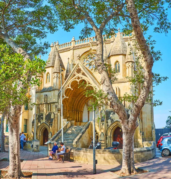 Former Neo-Gothic Methodist church in Floriana, Malta — Stock Photo, Image