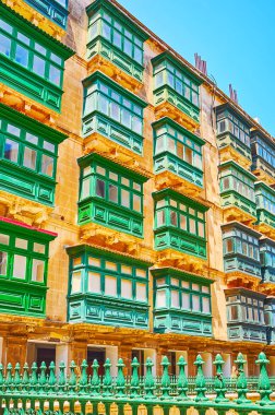 Geleneksel Malta balkonları, Valletta