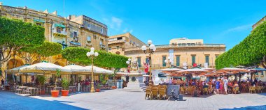 Cumhuriyet Meydanı Panoraması, Valletta, Malta