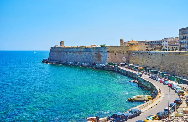 Valletta muralhas defensivas, Malta — Fotografia de Stock