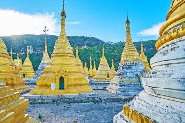 Ortaçağ Mezarlığı, nget Pyaw Taw paya, Pindaya, Myanmar