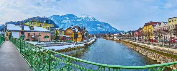 Paseo por Elizabethbrucke en Bad Ischl, Salzkammergut, Austria — Foto de Stock