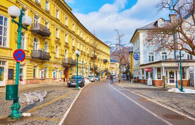 Eski Scenic Street, Bad Ischl, Salzkammergut, Avusturya
