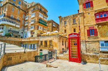 Vintage telefon kabini, Valletta, Malta