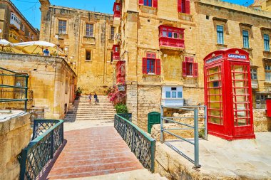 Eski Valletta, Malta kırmızı telefon kutusu