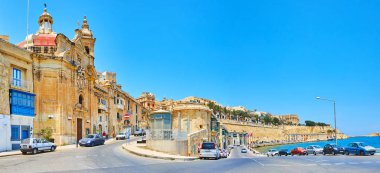 Barriera Wharf Panoraması, Valletta, Malta
