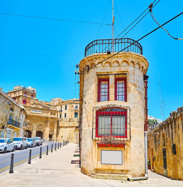 The coastal neighborhood of Valletta, Malta — Stock Photo, Image