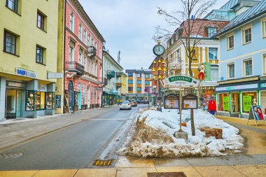 Eski merkezi Bad Ischl, Salzkammergut, Avusturya