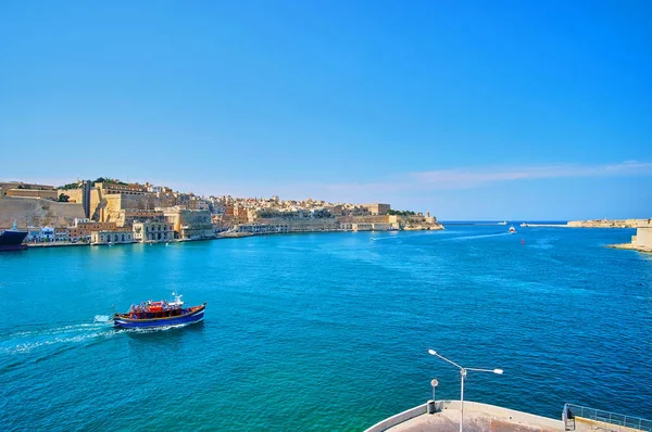 Великая гавань Валли, Мальта — стоковое фото