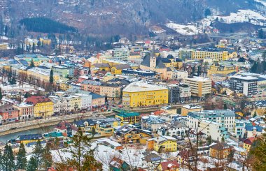Siriuskogel, Salzkammergut tepesinden Bad Ischl Merkezi, 