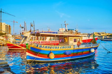 Renkli zevk tekneleri, Valletta, Malta