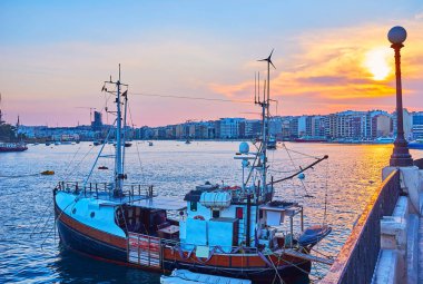 Sliema, Malta'da gün batımı