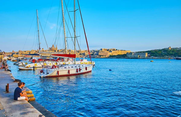 Norra hamnen i Valletta, Malta — Stockfoto