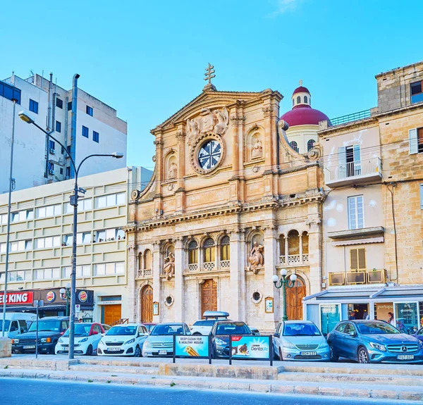Iglesia parroquial de Jesús de Nazaret, Sliema, Malta — Foto de Stock