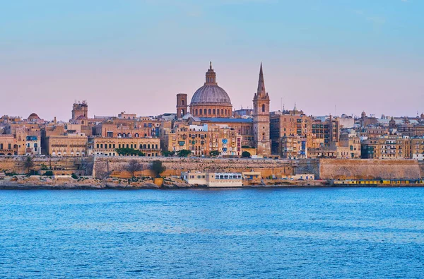 Hora azul Valletta, Malta — Fotografia de Stock