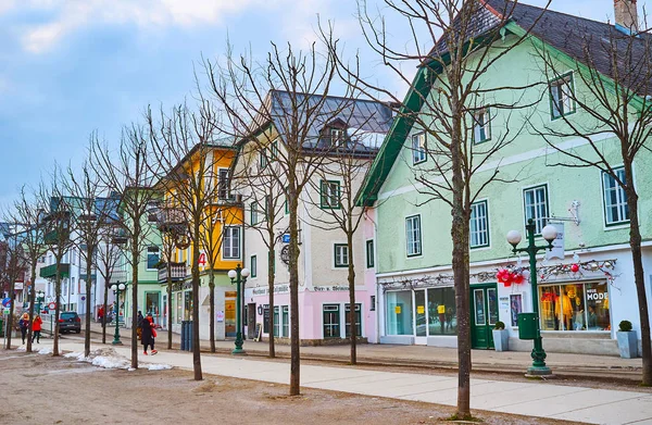 Esplanade dolgu, Bad Ischl, Salzkammer boyunca mağazalar