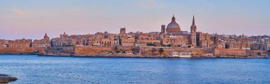 Valletta, Malta 'nın panoramik silueti