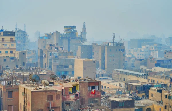 The morning in shabby city district, Cairo, Egypt — Stock Photo, Image