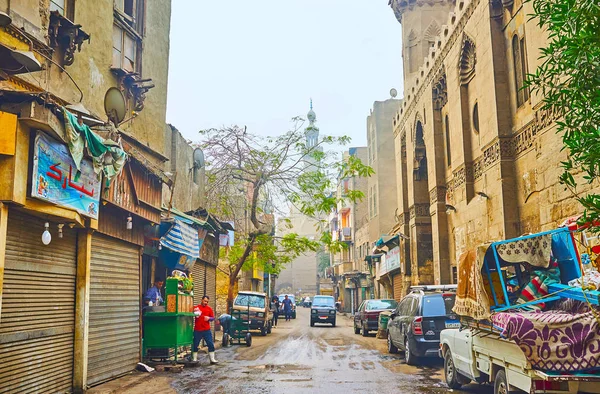 I vicoli in via Al-Moez, Cairo islamico, Egitto — Foto Stock